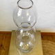 Large vase with 3 wavy glass balls