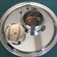 Tea service or coffee in chromed copper with tray year 70