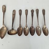 Set of bronze spoons