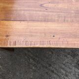 Table de ferme ancienne en cerisier massif avec 3 tiroirs et 1 tirette.