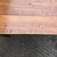 Antique farmhouse table in solid cherry wood with 3 drawers and 1 pull-out.