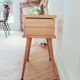 Worker, renovated Scandinavian bedside table, 1950s-60s.