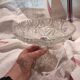 Compotier vintage en verre, France