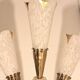 Lunel set of 1 chandelier and its pair of wall lights