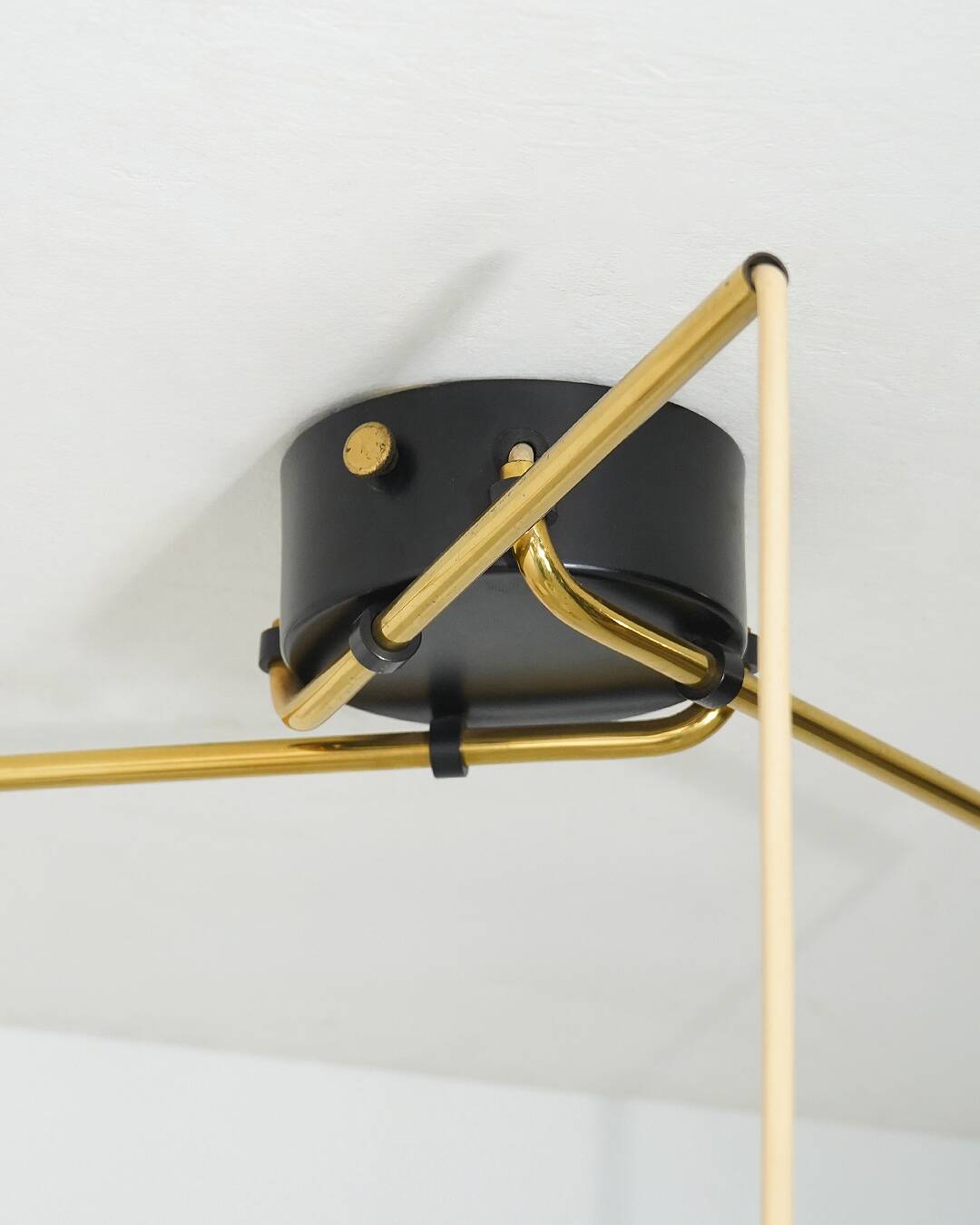 Stilnovo Three-Light Pendant, 1950s