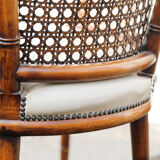 Pair of bamboo armchairs