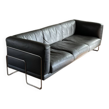3-seater leather sofa Pen Club by Kwok Hoï Chan Steiner