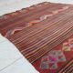 Vintage Turkish kilim, handwoven, 136x167 cm.