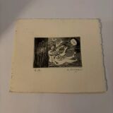 Original Lithograph Signed M Frenkiel