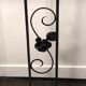 Cloakroom / Art Deco period coat rack in black wrought iron