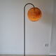 Rattan ball floor lamp 1970