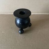 Vintage wooden ball candle holder