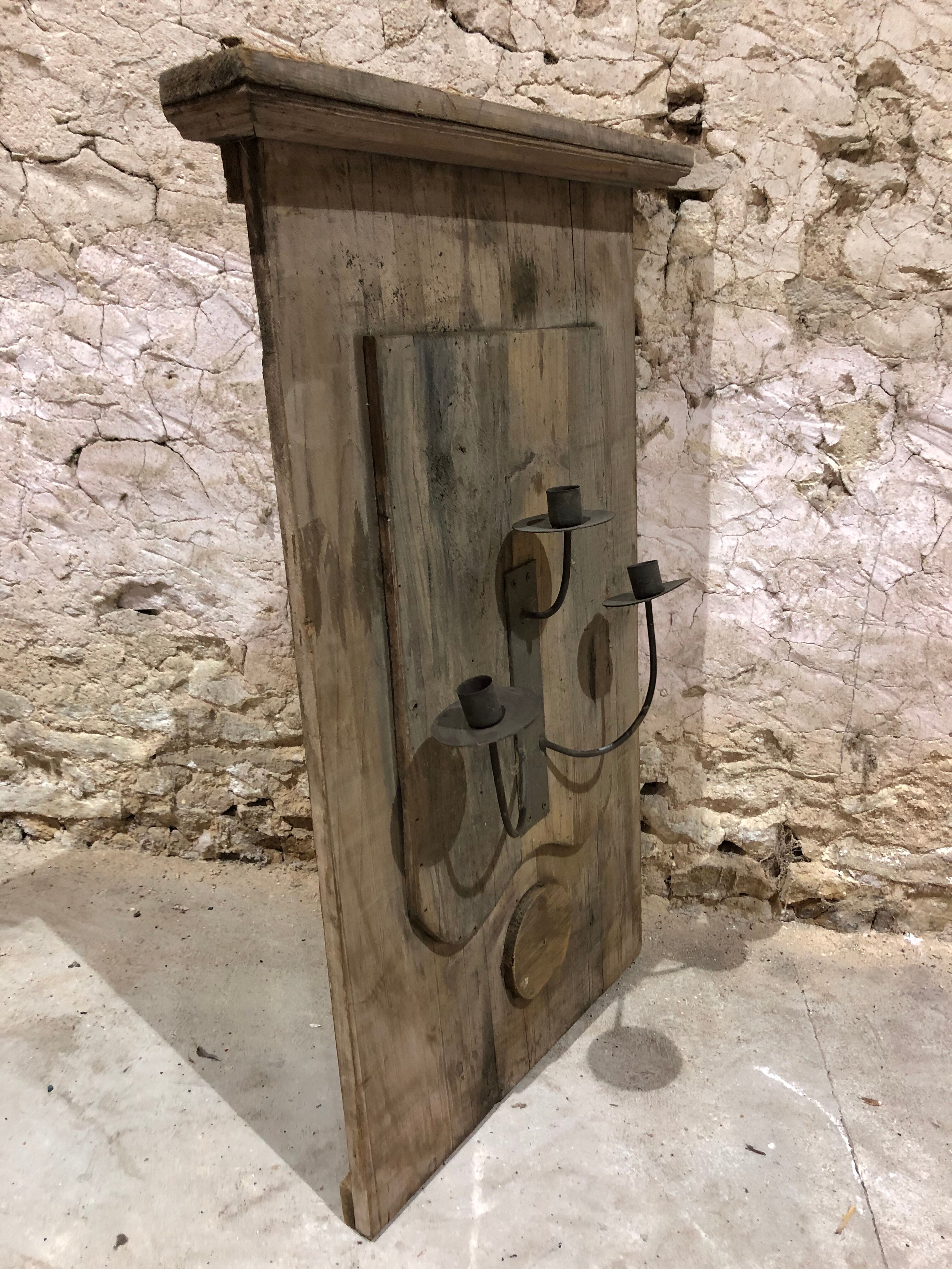 Decorative appliques made from old wood