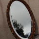 Miroir ovale biseauté Art déco