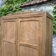 Parisian wardrobe, art deco raw wood wardrobe, 1930