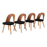 Set of 4 Mid Century Dining Chairs by A.Šuman, Reupholstered in KVADRAT
