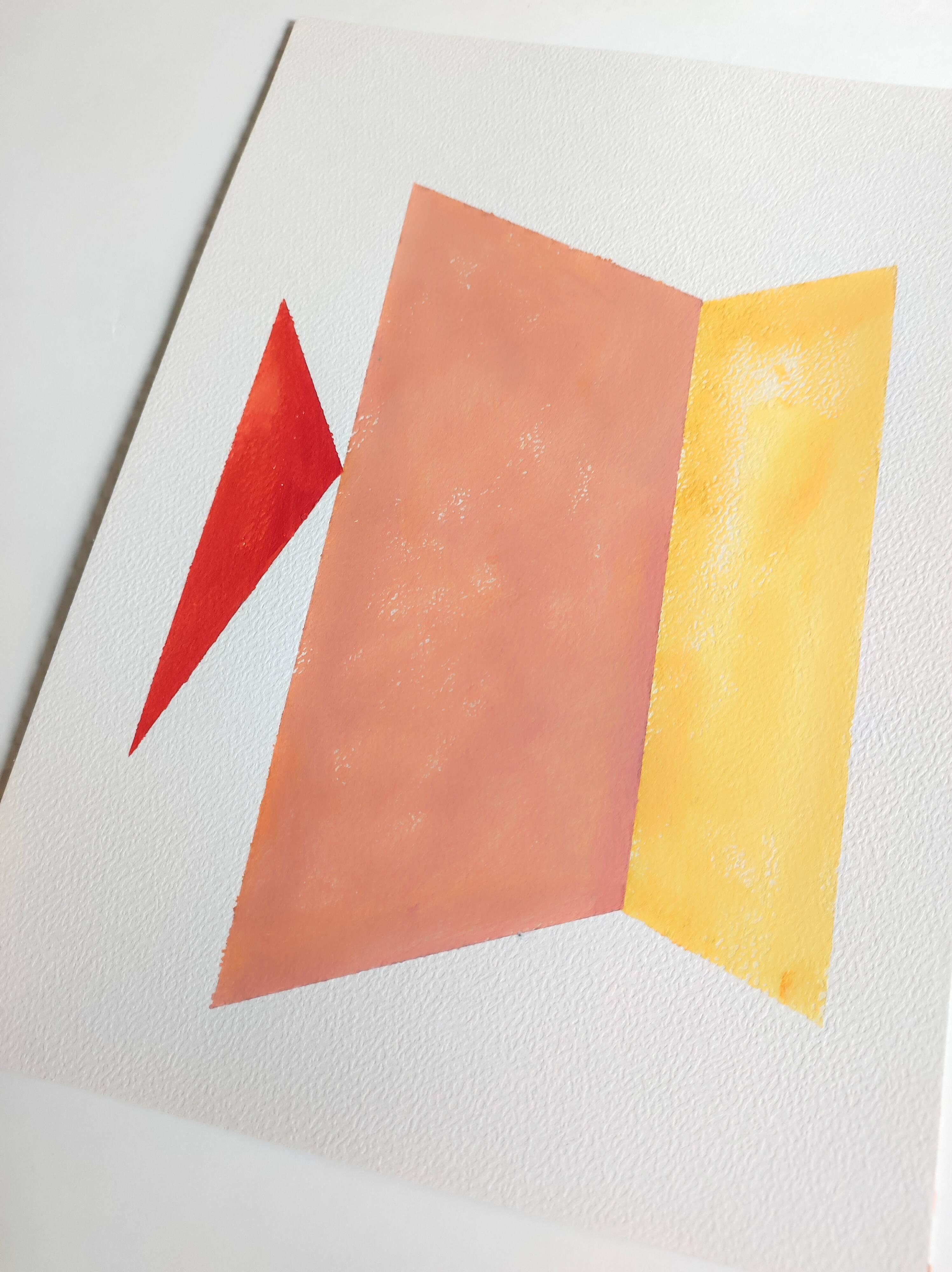 Minimalist geometric painting