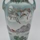 Old art nouveau vase with storks signed K&G Lunéville Formosa 703 collection