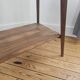Table d'appoint vintage à double plateau style scandinave