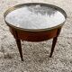 Games table or side table marble and walnut