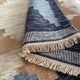Handwoven large  rollakan reversible rug wool, scandinavian design