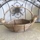 Asian artisanal basket in the shape of a boat