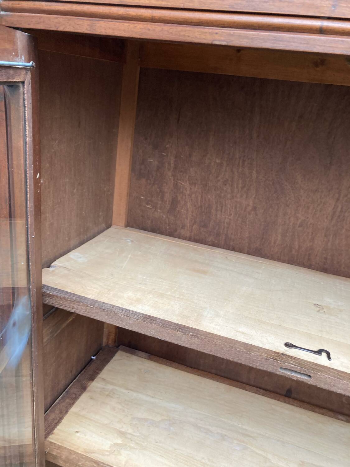 Vintage glass-fronted cabinet