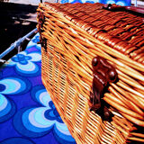 Wicker picnic basket