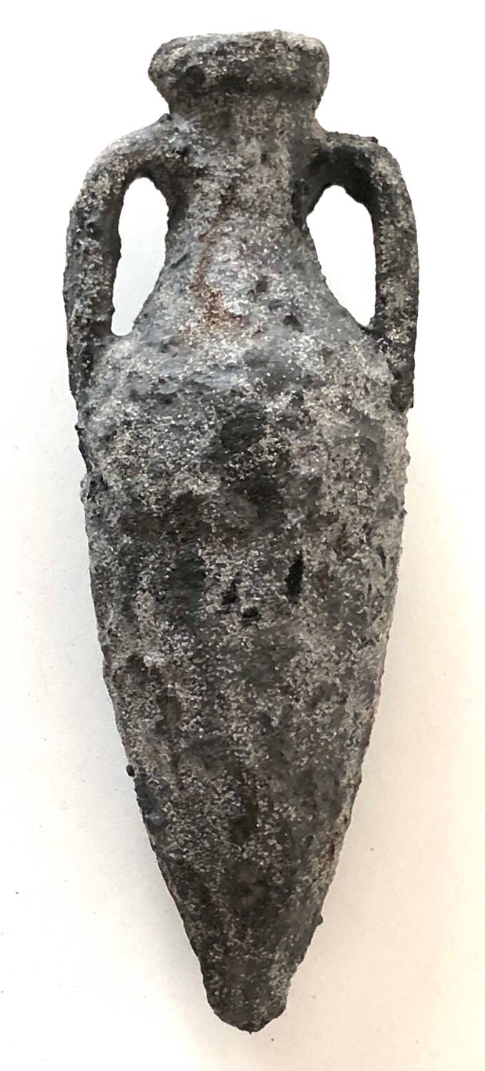 Grey Ceramic Amphora