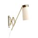 Brass wall lamp by Th. Valentiner, 1950