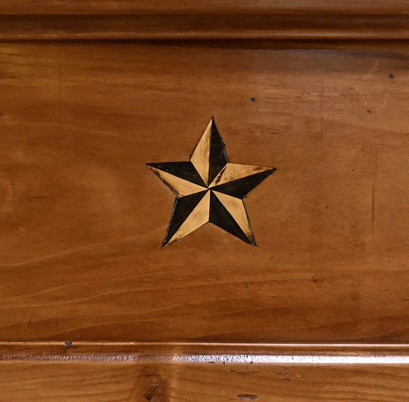 Standing man in cherry wood, Louis XV style – late 19th century