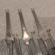 6 silver-plated metal lobster forks by the silversmith Christofle, model Dax.