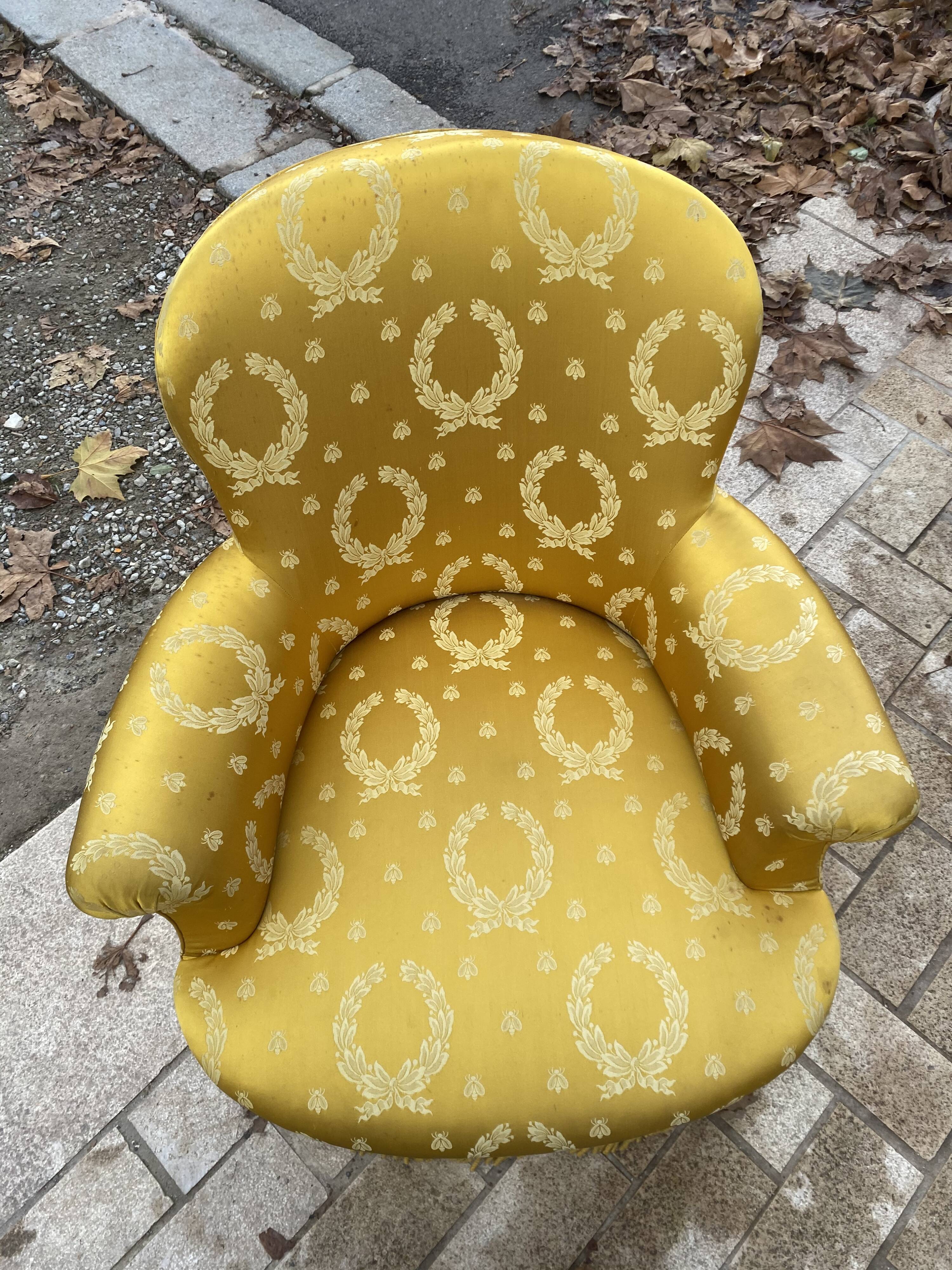 Napoleon 3 shepherdess or toad armchair