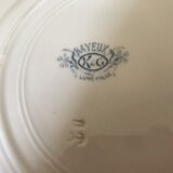 Lot of 6 plates Lunéville Art Nouveau