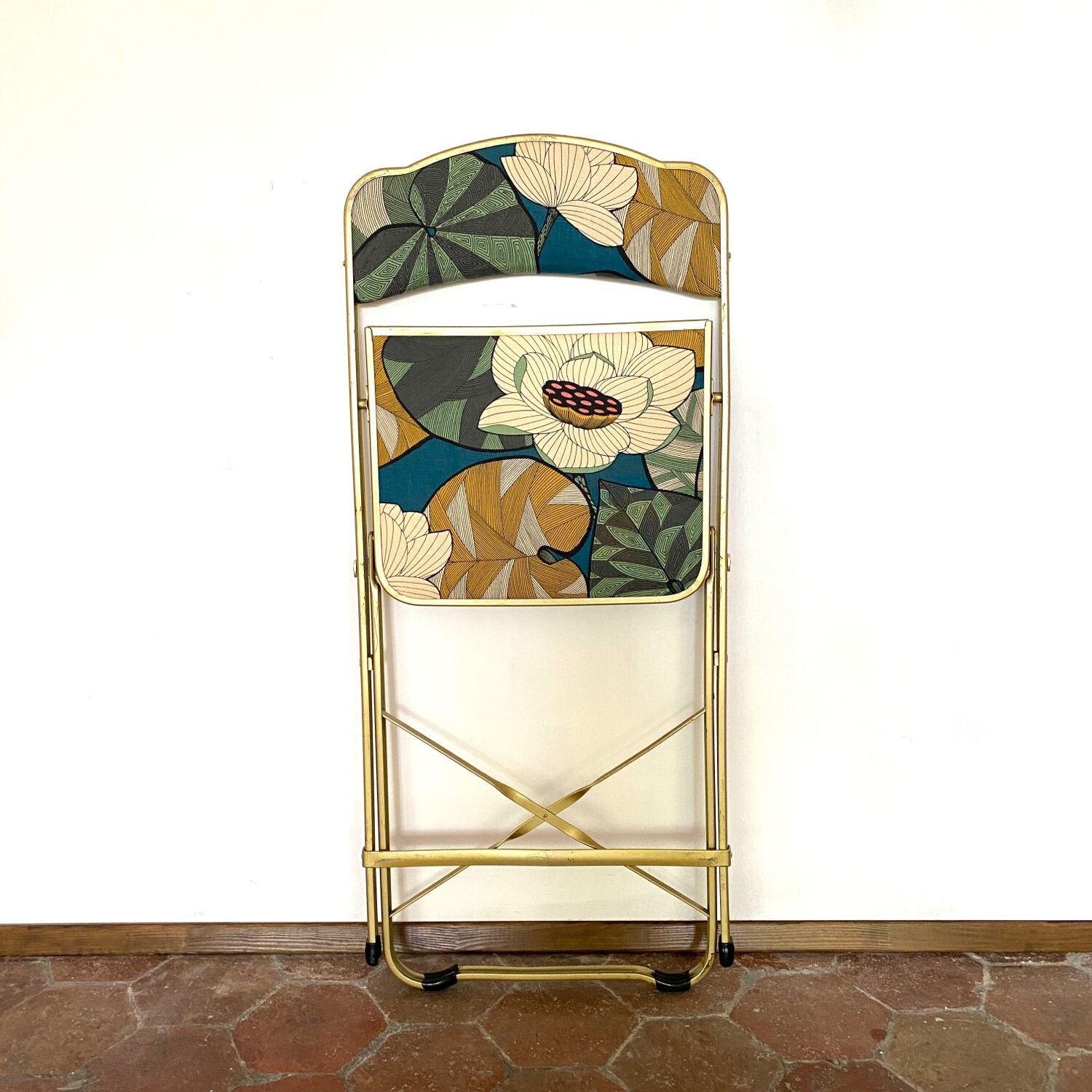 Chaise pliante vintage upcyclee - Idris