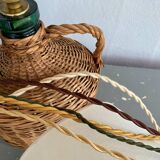 Terracotta lamp, 2 M fabric cable