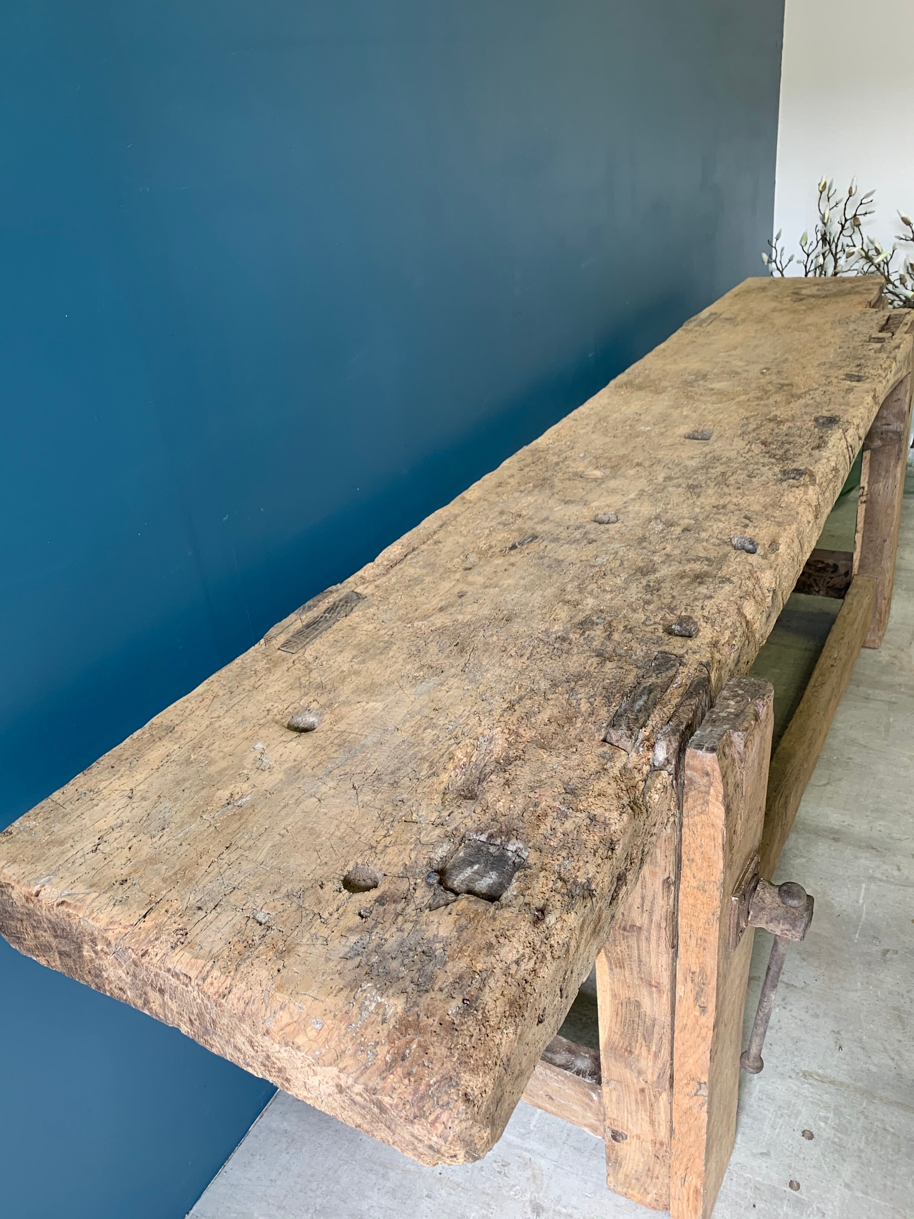 Old carpenter workbench