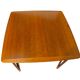 Table basse Lauritz Larsen, cerisier, Danemark années 60
