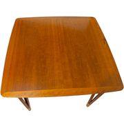 Lauritz Larsen coffee table, cherry wood, Denmark 1960s