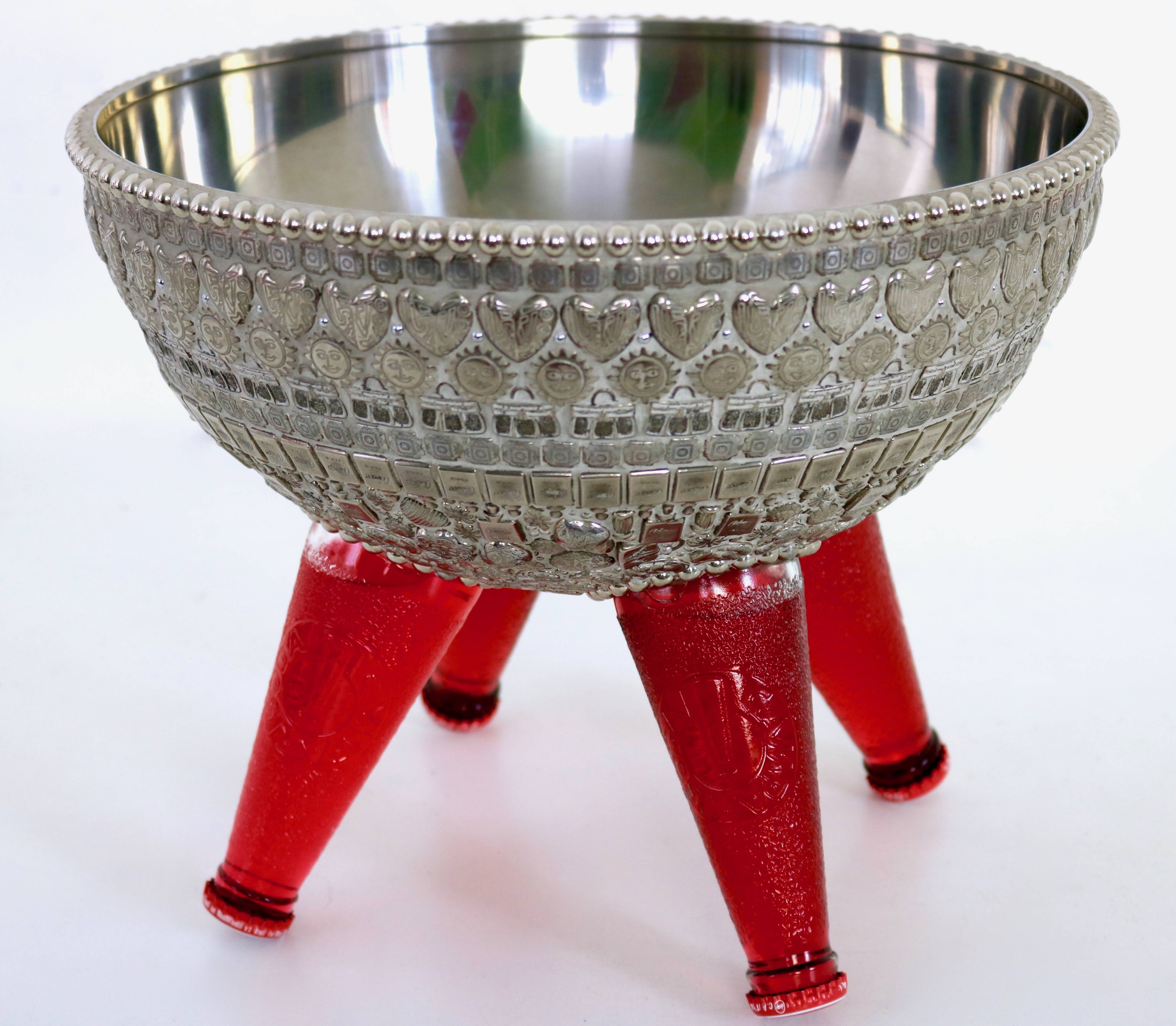 Centerpiece / Ice Bucket with Campari Bottles Designed by Franco Corso, 2010