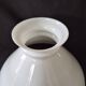 Large vintage white opaline lampshade suspension from the 1940s/50s Ø30cm