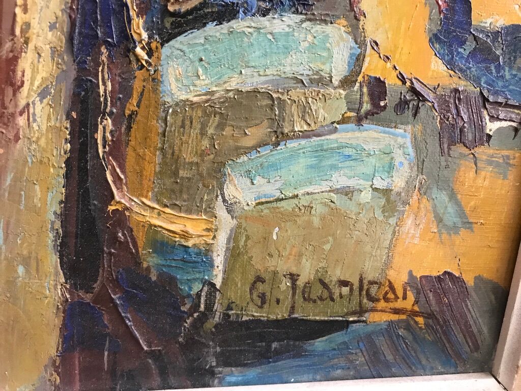 Painting Marine Guy Jeanjean 1966