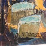 Tableau Marine Guy Jeanjean 1966