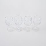 Set of four glasses, Danish design, 1970s, manufactured in Denmark