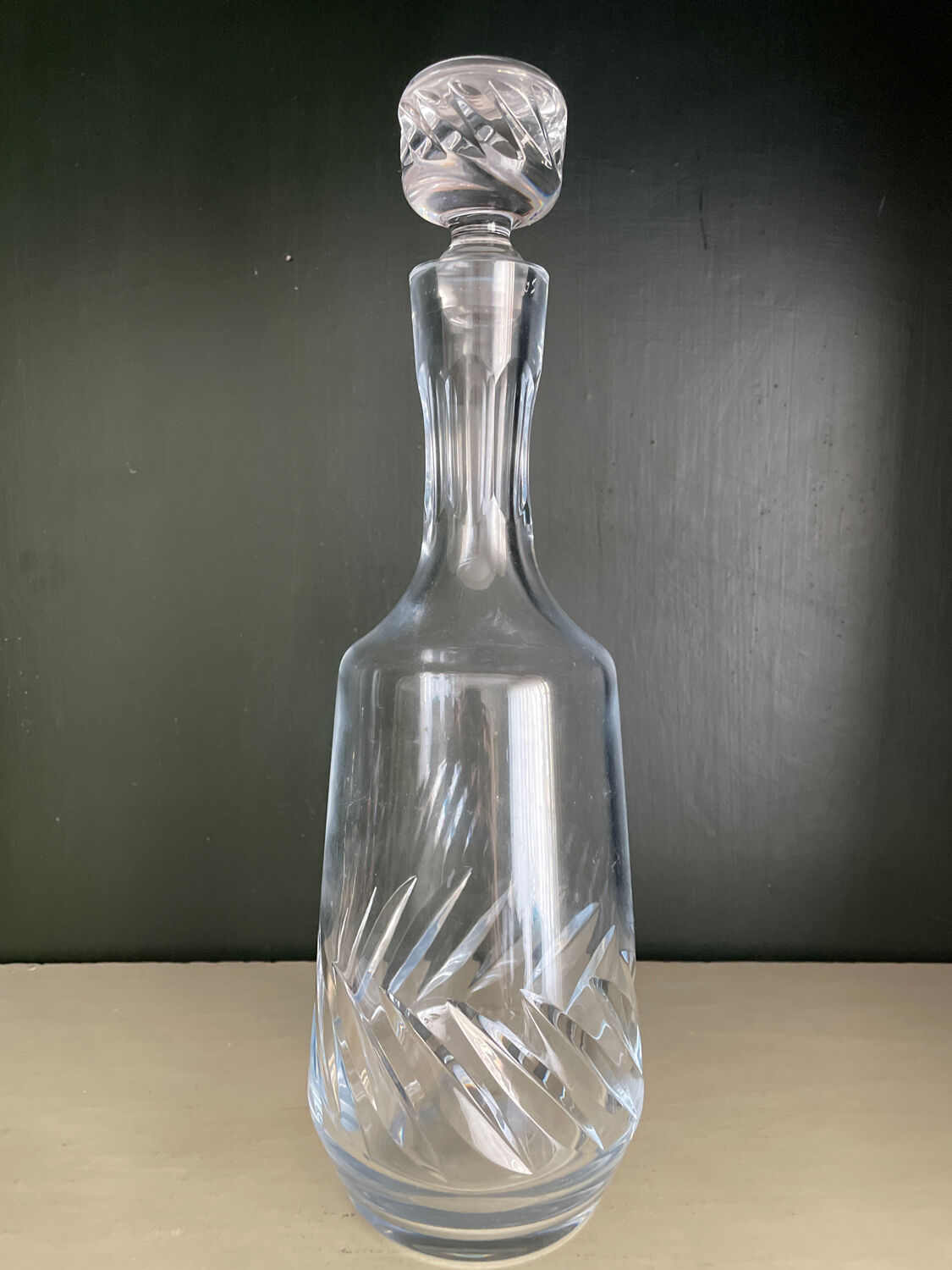 Antique crystal decanter