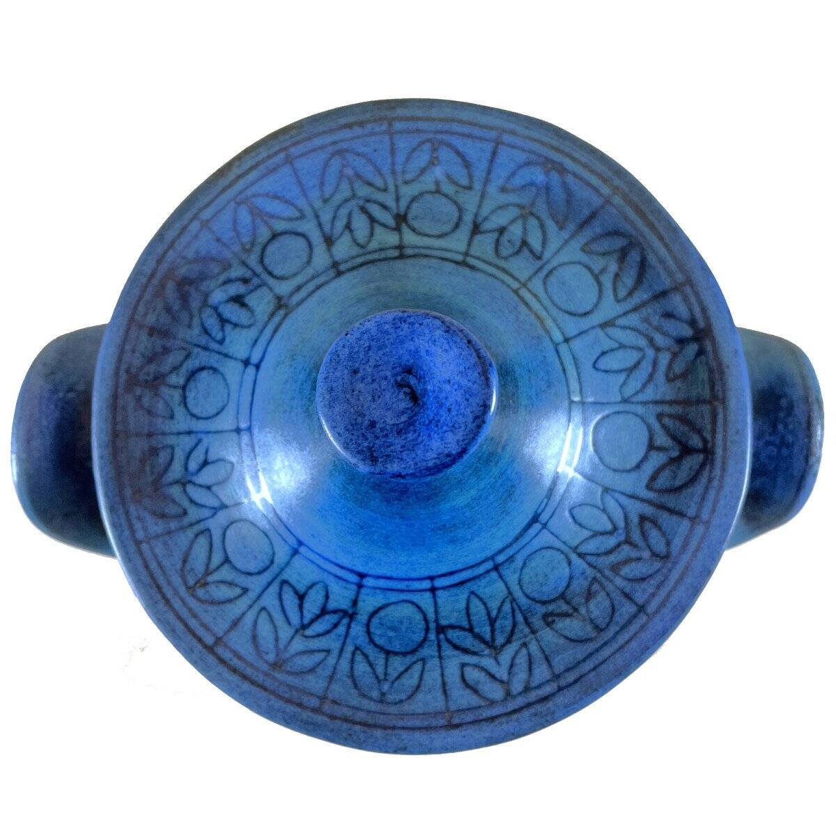 Jean De Lespinasse - Large soup tureen/ceramic container in blue - 1950s/1960s