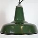 Industrial Green Enamel Factory Pendant Lamp, 1960s