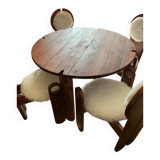 Vintage dining chairs & table by Szedleczky, 1960s, set of 5