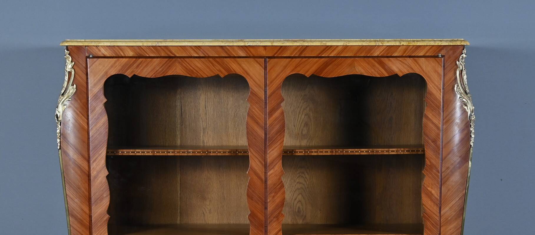 Small Display Library in Rosewood Marquetry, Louis XV style
