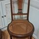 Pair of 1900 chairs in mahogany and walnut burl marquetry.